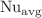 $${\text{Nu}}_{\text{avg}}$$