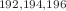 $$^{192,194,196}$$