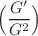 $$\Bigl (\frac{G^{\prime }}{G^2}\Bigr )$$