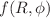 $$f(R,\phi )$$