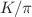 $$K/\pi$$