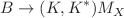 Mathematical equation: $$B\rightarrow (K,K^*) M_X$$