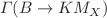 Mathematical equation: $$\Gamma (B\rightarrow K M_X)$$